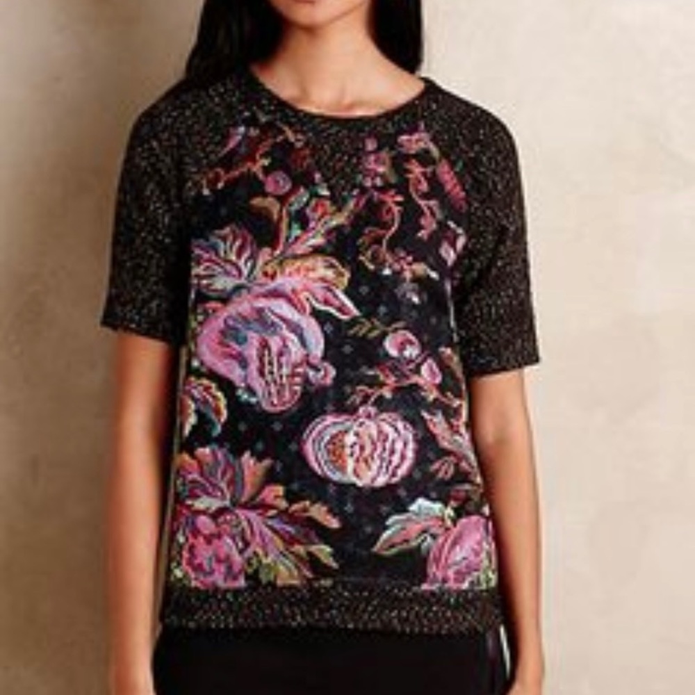 Gorgeous detailed Anthropologie top - Picture 2 of 2